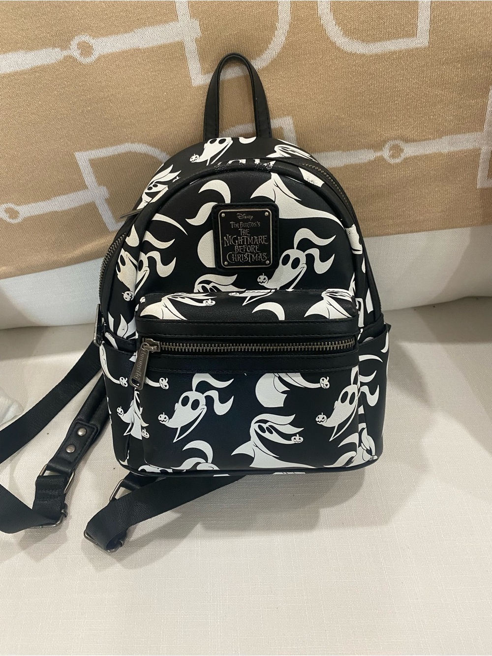Loungefly The Nightmare Before Christmas Zero Mini Backpack with all over print